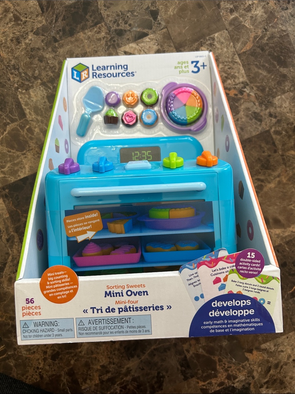 BNIB 🆕 Learning Respurces Sorting Sweets Mini Oven Early Maths (56 pieces)